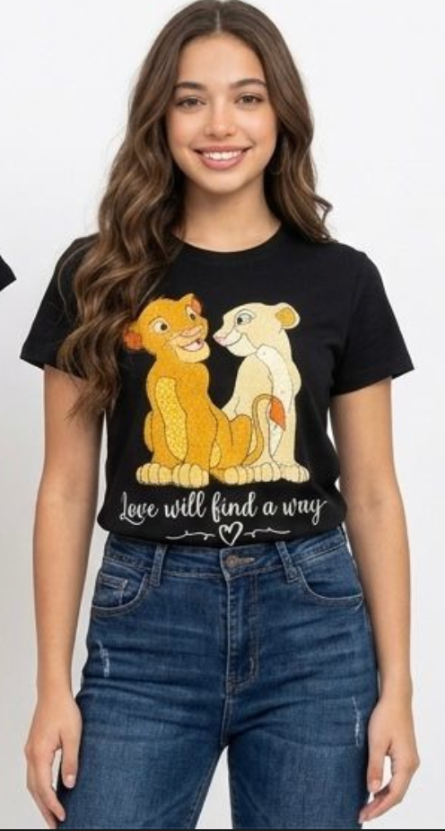 Playera de Algodón Rey León Love M-1377