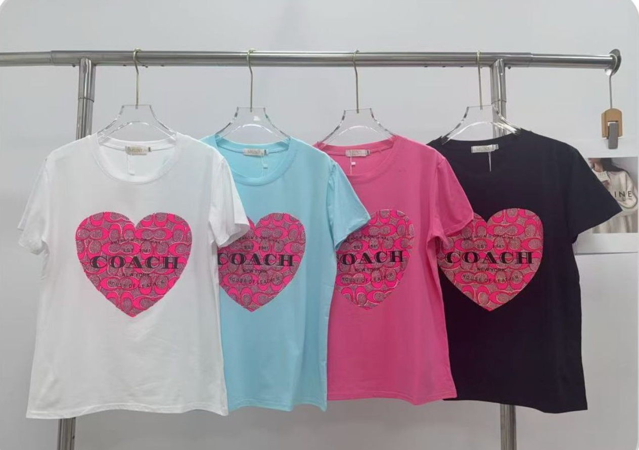 Playera Corazón Pink Coach M-995