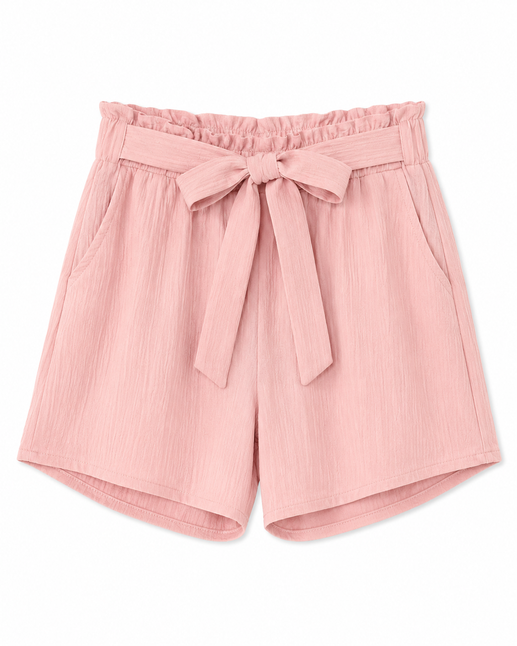 Short de Tela con Pretina Elástica y Lazo 6340