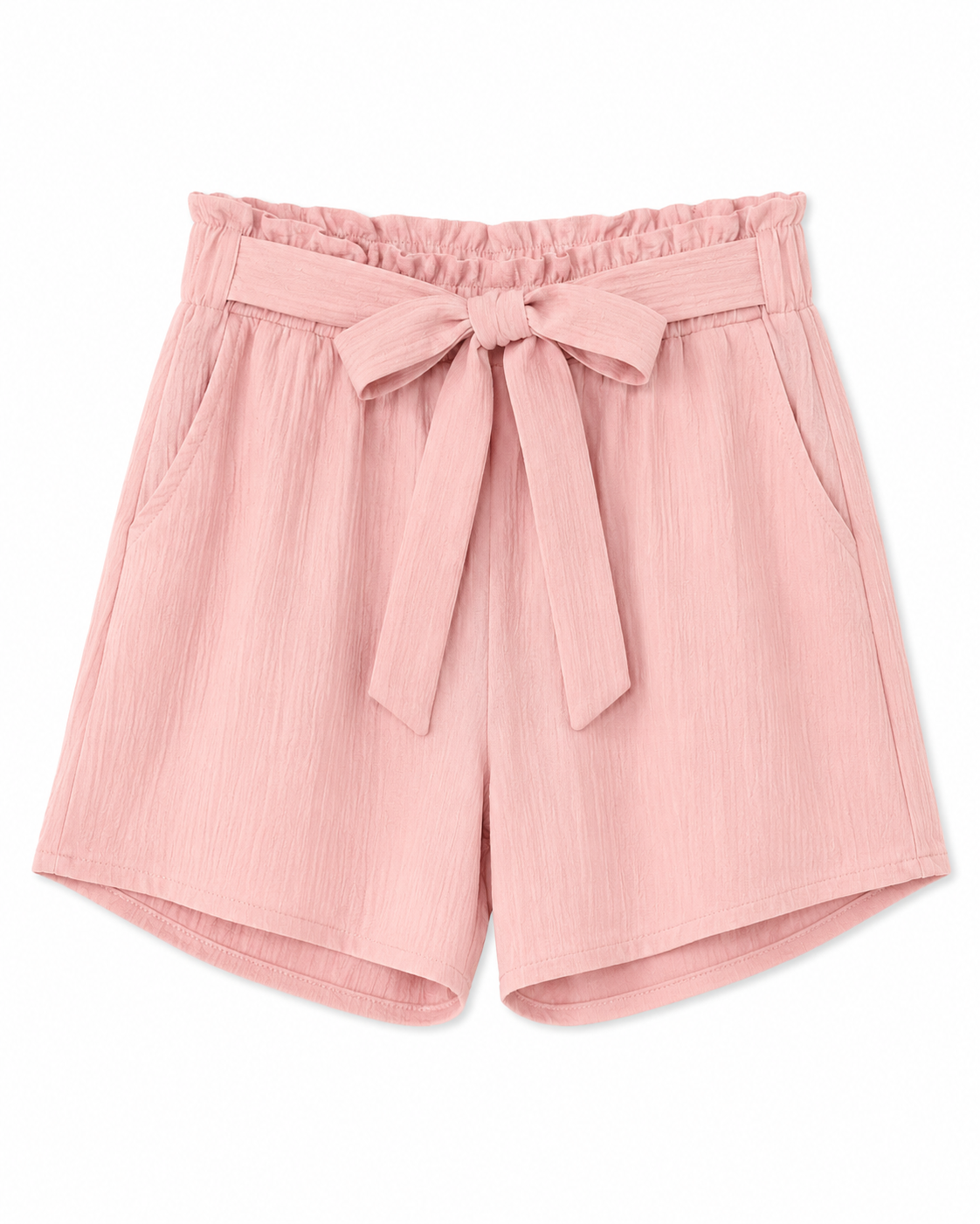 Short de Tela con Pretina Elástica y Lazo 6340
