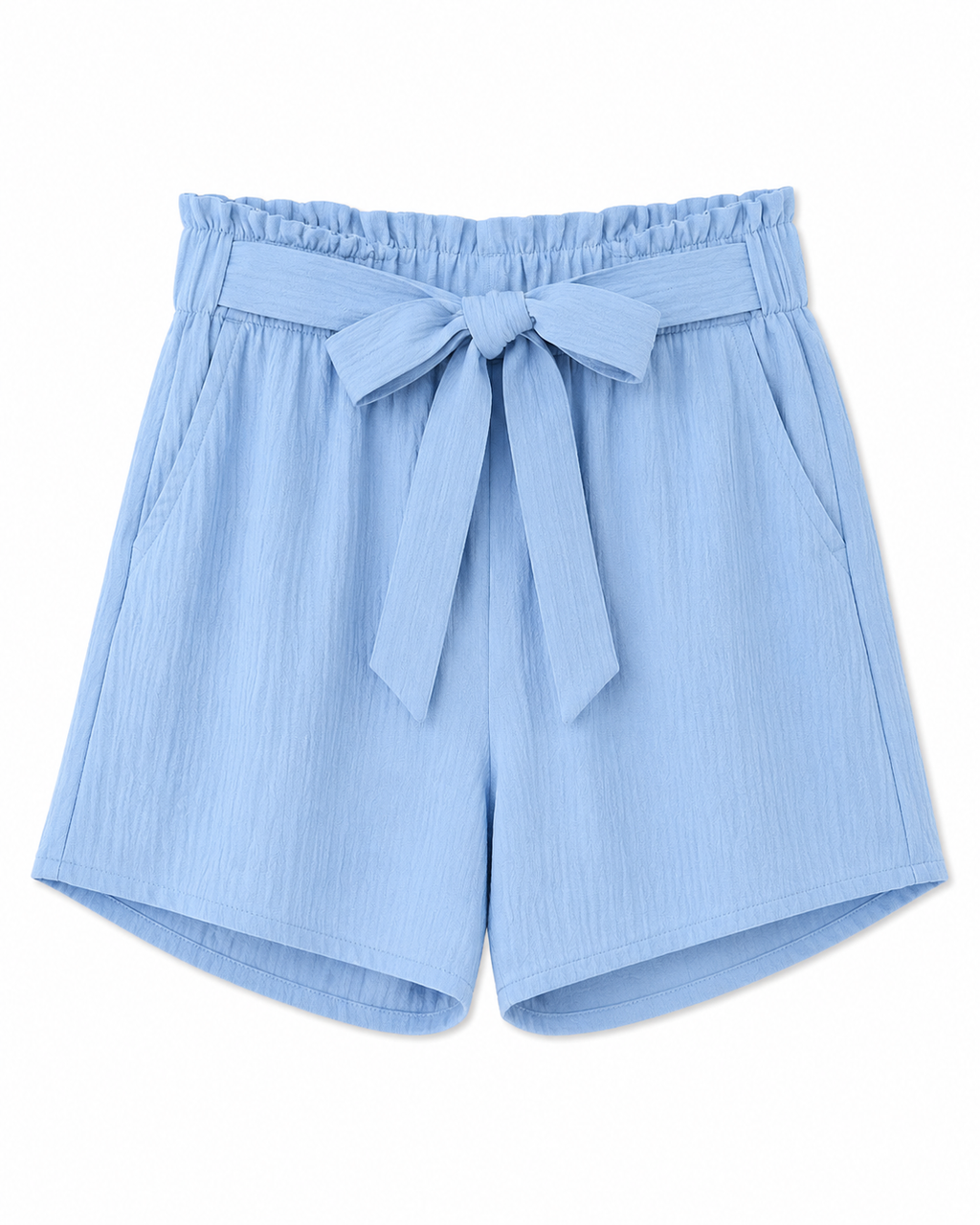 Short de Tela con Pretina Elástica y Lazo 6340