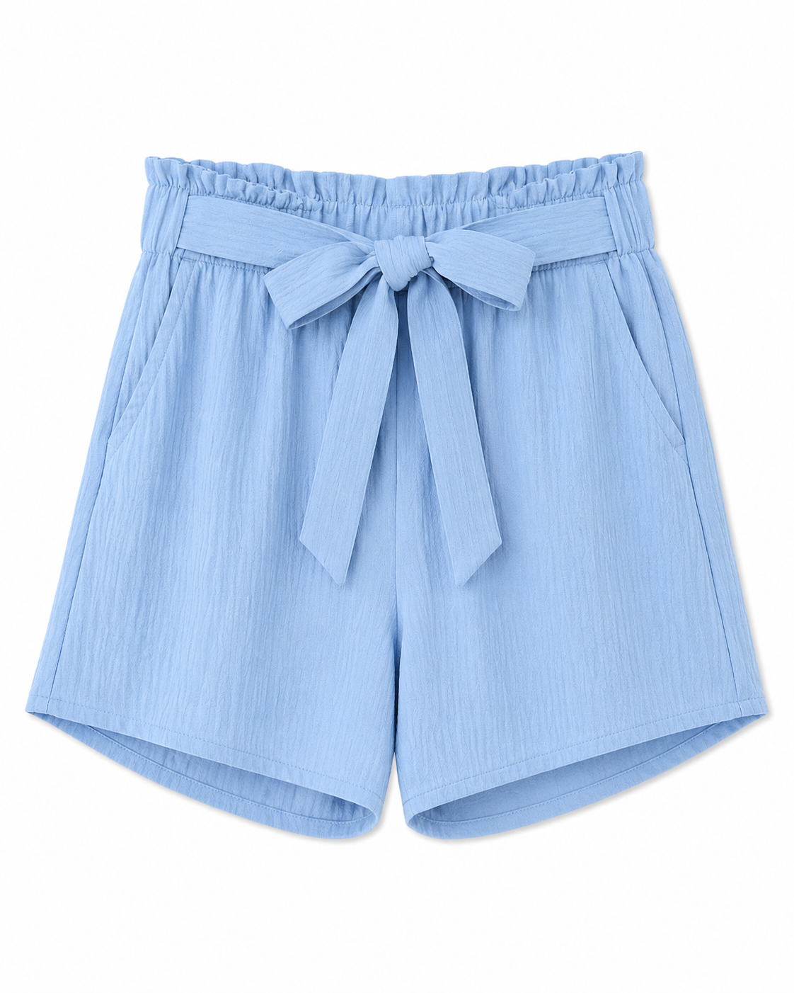 Short de Tela con Pretina Elástica y Lazo 6340