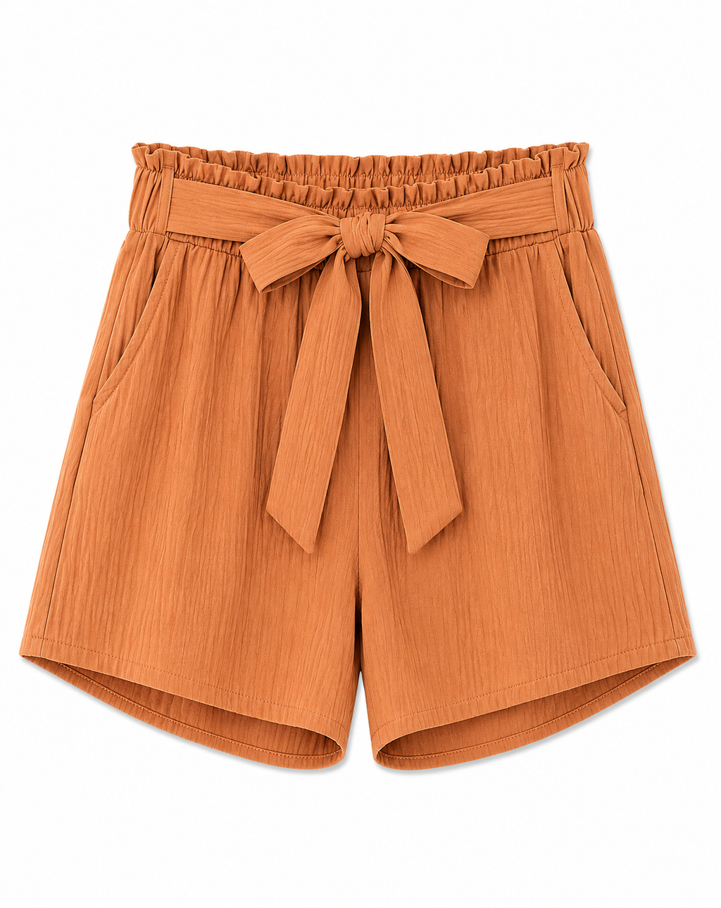 Short de Tela con Pretina Elástica y Lazo 6340