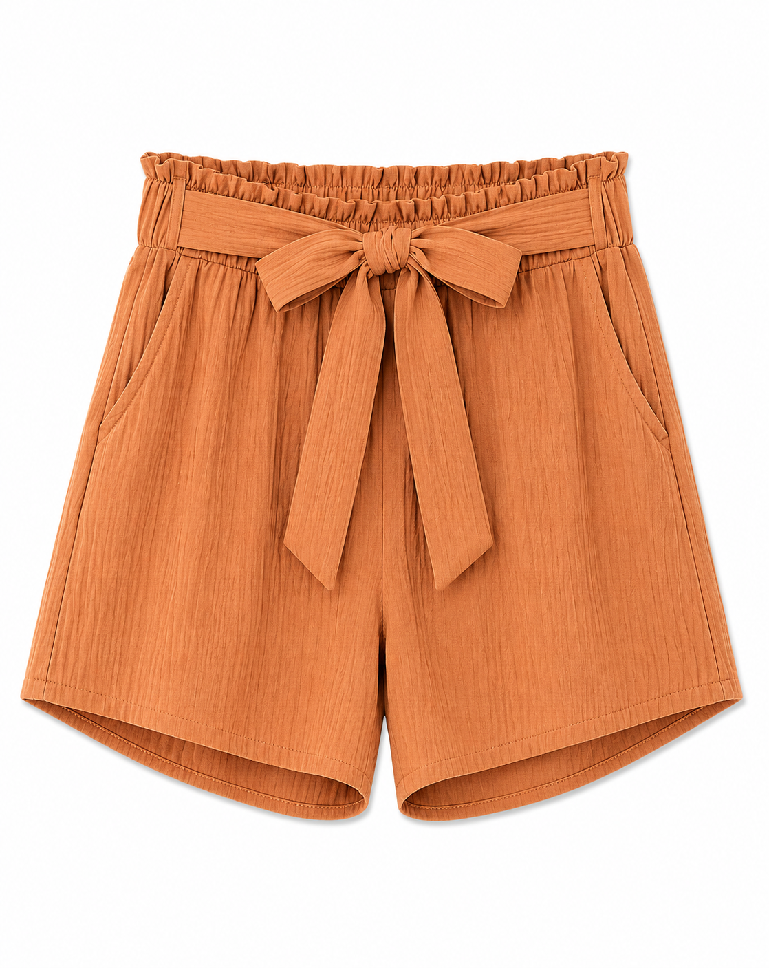 Short de Tela con Pretina Elástica y Lazo 6340