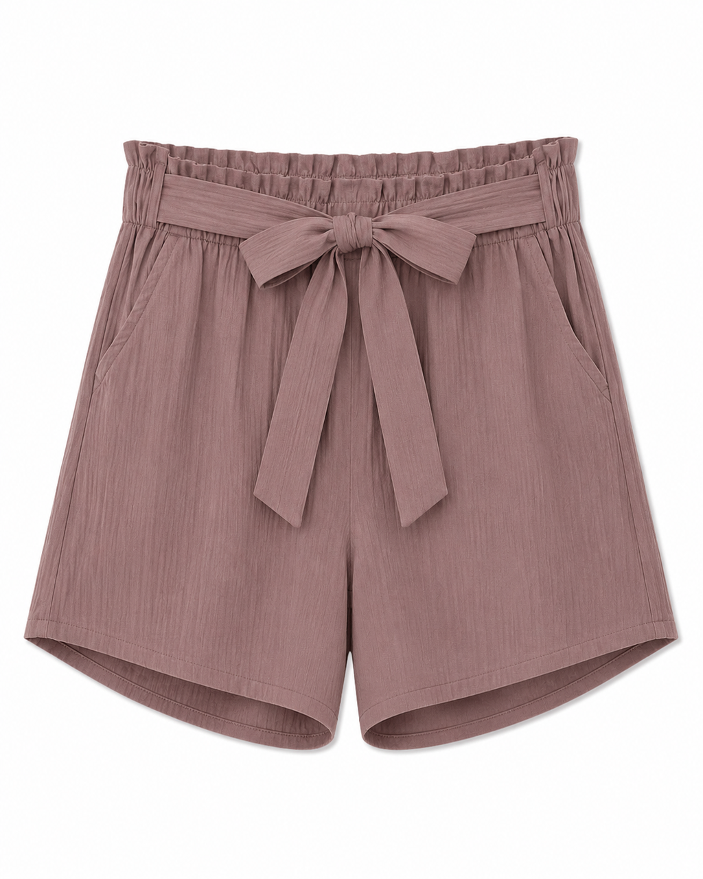 Short de Tela con Pretina Elástica y Lazo 6340
