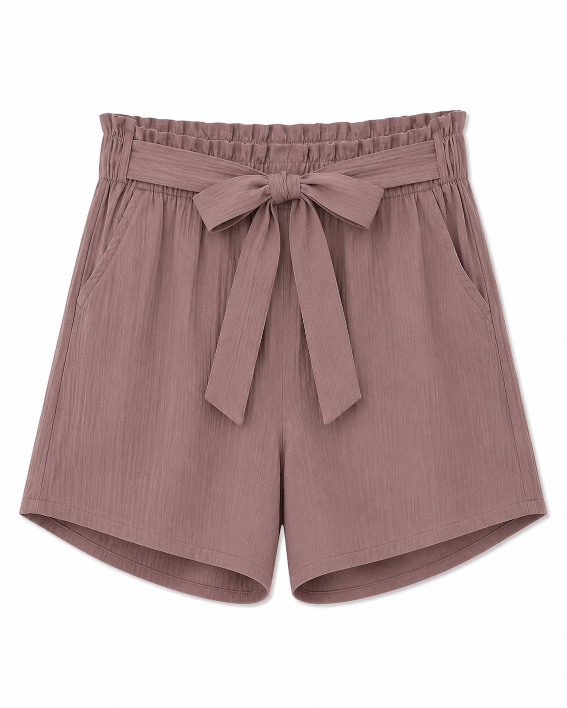 Short de Tela con Pretina Elástica y Lazo 6340