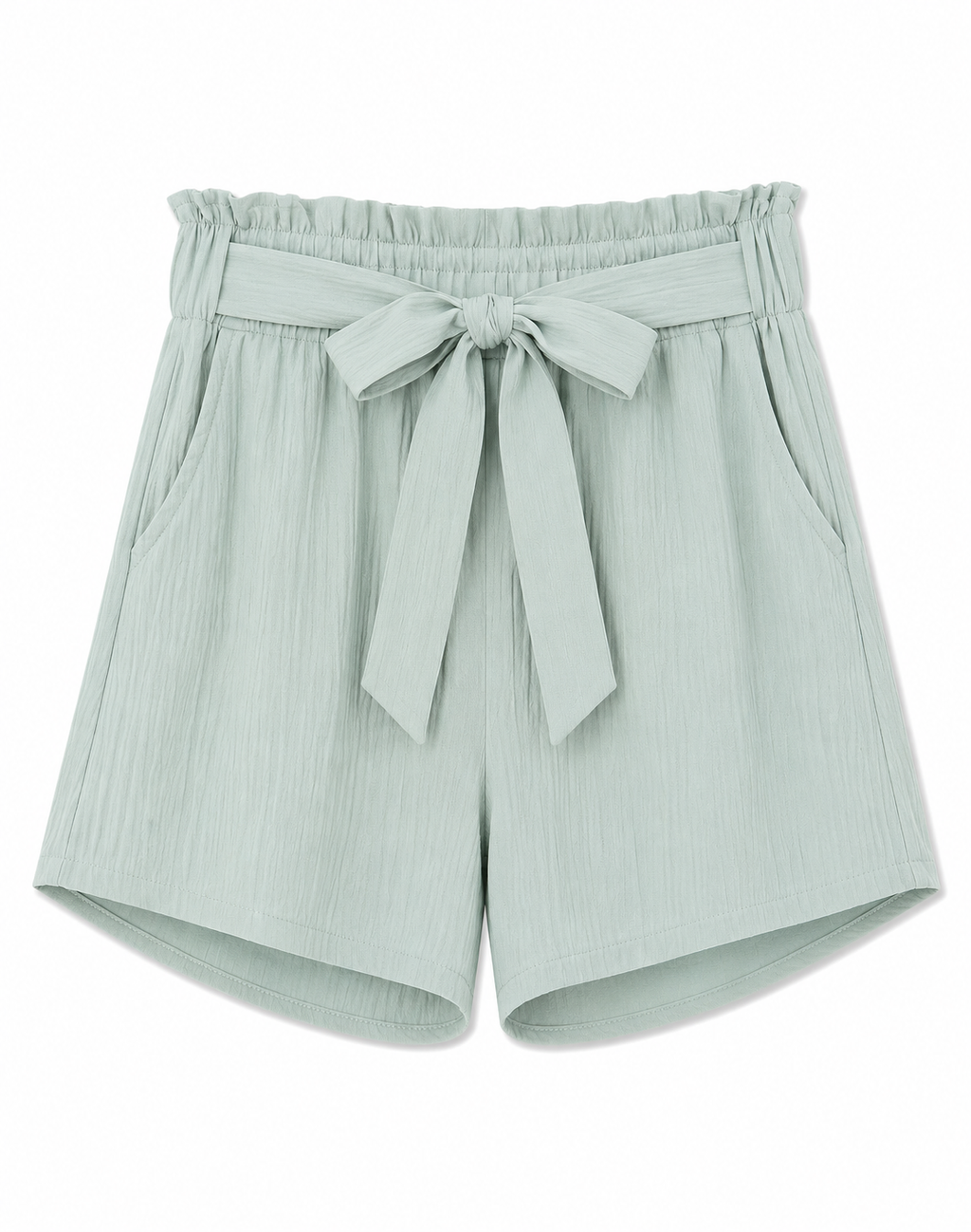 Short de Tela con Pretina Elástica y Lazo 6340