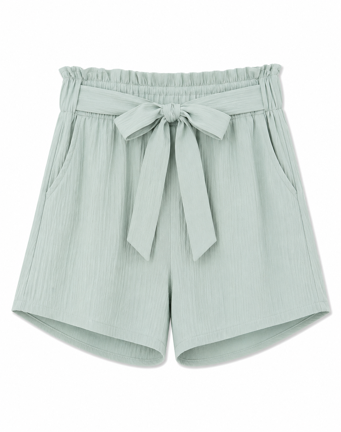 Short de Tela con Pretina Elástica y Lazo 6340