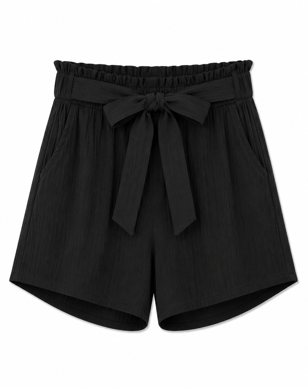 Short de Tela con Pretina Elástica y Lazo 6340
