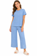 Conjunto Casual de Blusa y Pantalón con Brillos T29