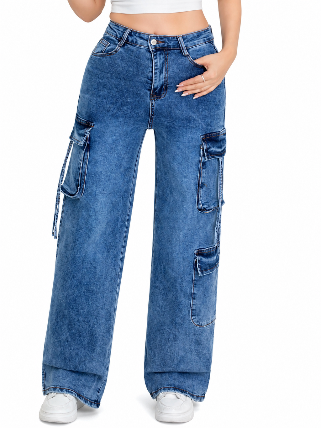 Pantalón Cargo de Mezclilla SU0728