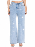 Pantalón de Mezclilla con Brillos SU2373