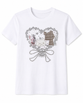 layera de Algodón con Estampado de Corazón y Perritos YG7118